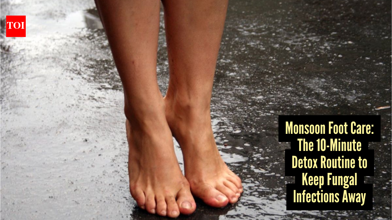 Stepped into a dirty rainwater puddle? Follow this 10-minute monsoon foot detox immediately