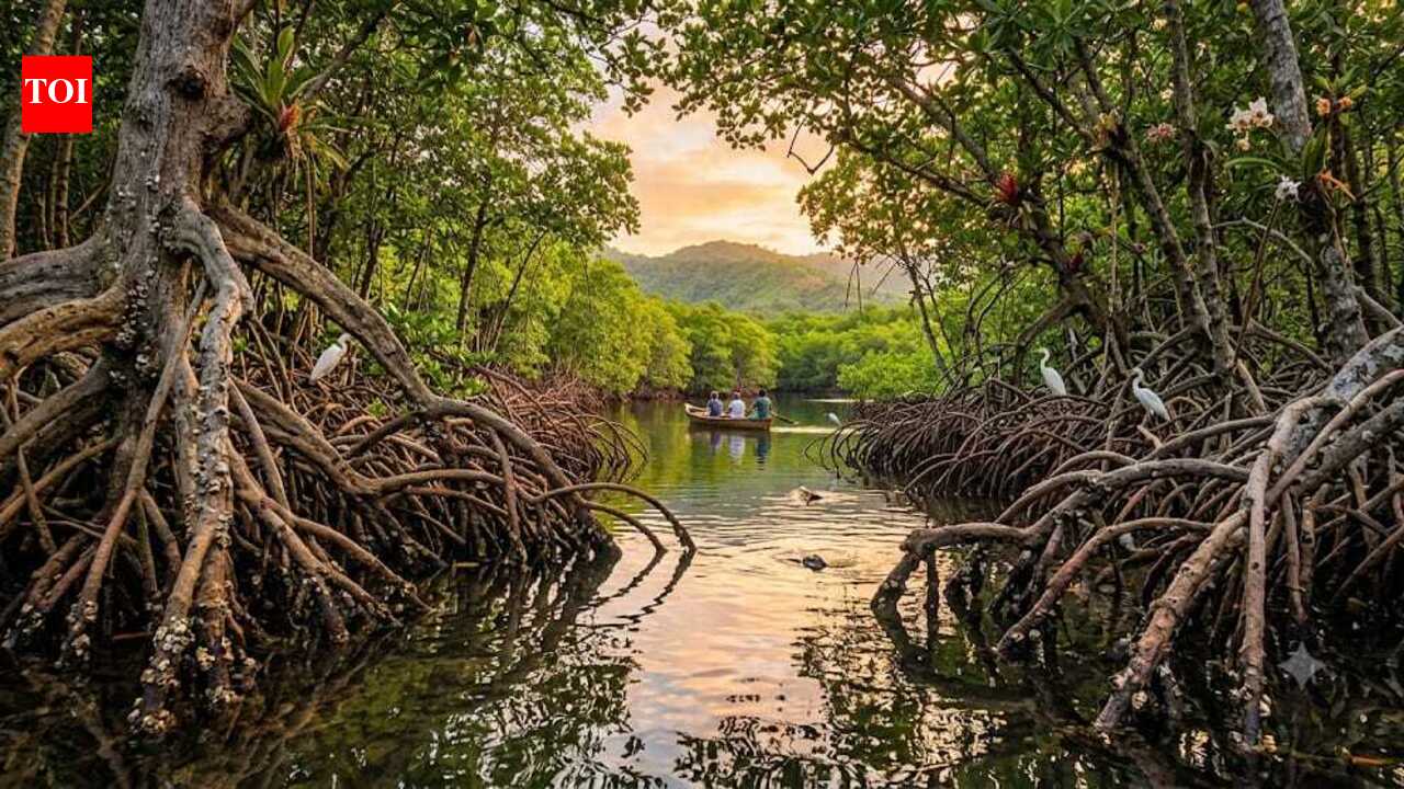 How planet's 'blue forests', mangroves, protect coastlines, support wildlife and store up to four times more carbon than tropical rainforests