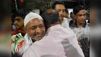 Jubilant kin welcome bail relief with flowers, hugs and tears