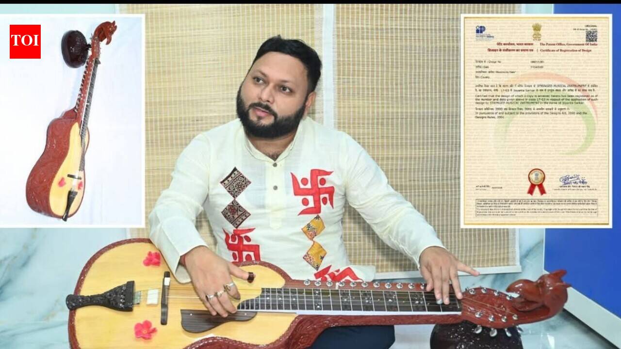 Tripura musician Joyanta Sarkar secures patent for Tripureswari Veena