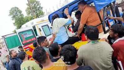 108 staff aid 75 births as waterlogging following heavy rain blocks roads in Gujarat