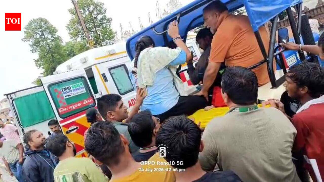 108 staff aid 75 births as waterlogging following heavy rain blocks roads in Gujarat