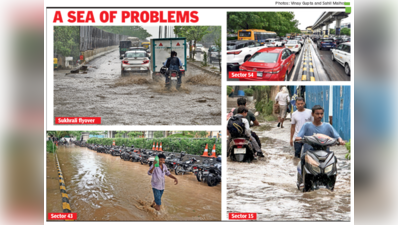 Short spell of intense rain cools Gurgaon, but exposes infra gaps again