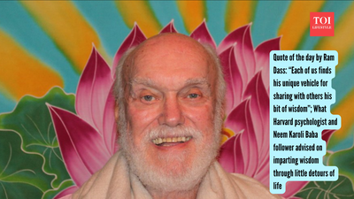 Quote of the day by Ram Dass: “Each of us finds his unique vehicle for sharing with others his bit of wisdom”; What Harvard psychologist and Neem Karoli Baba follower advised on imparting wisdom through little detours of life