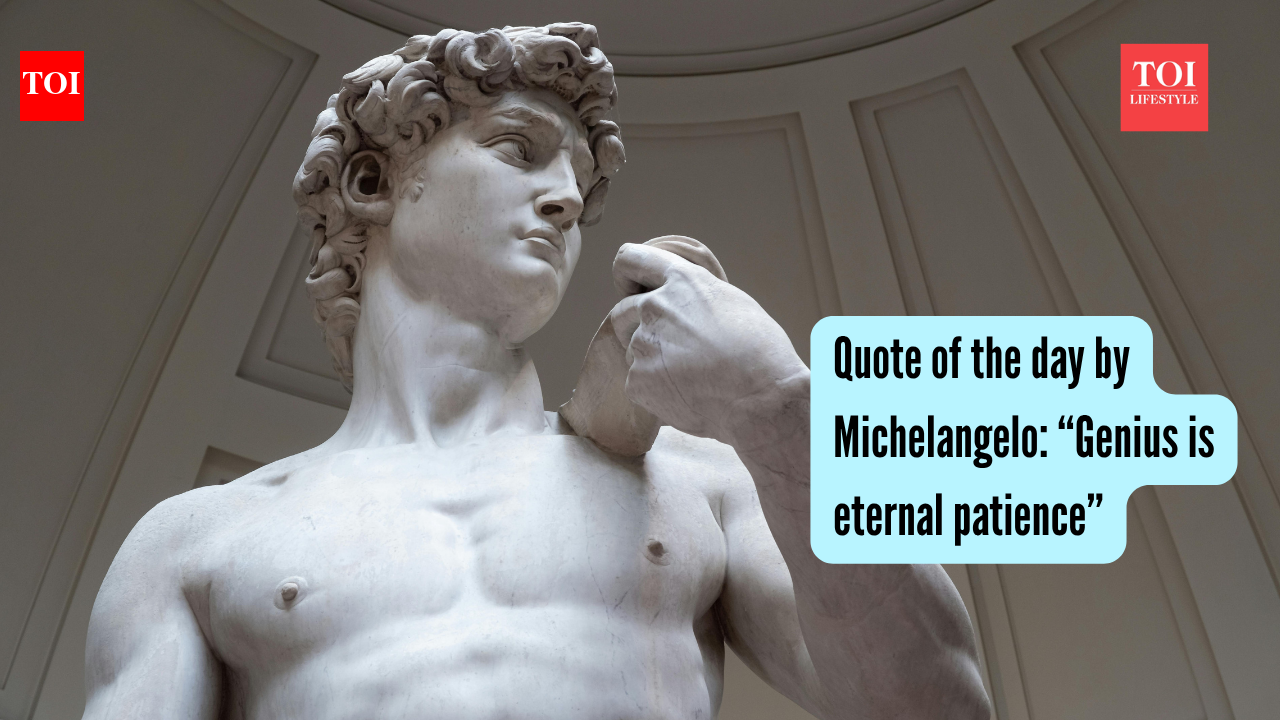 Quote of the day by Michelangelo: “Genius is eternal patience”