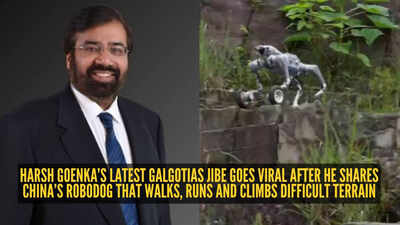 Harsh Goenka takes fresh dig at Galgotias University after sharing China’s all-terrain robodog that can climb rocks and conquer rough ground