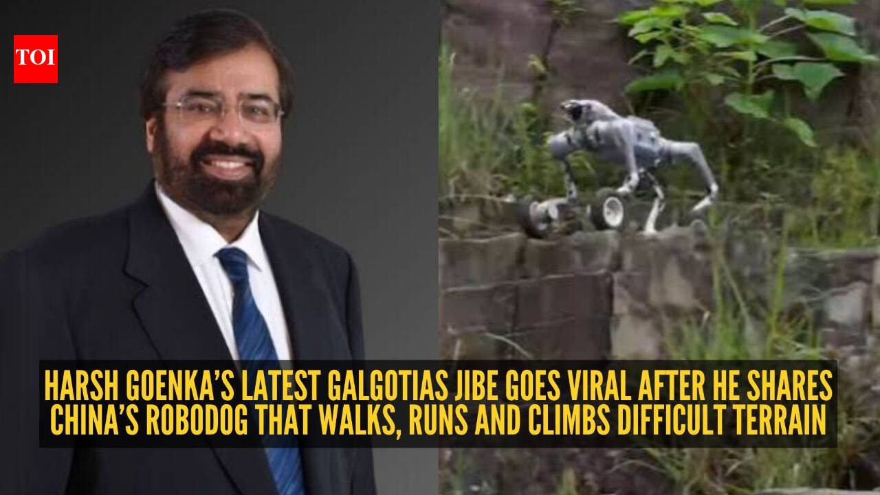 Harsh Goenka takes fresh dig at Galgotias University after sharing China’s all-terrain robodog that can climb rocks and conquer rough ground