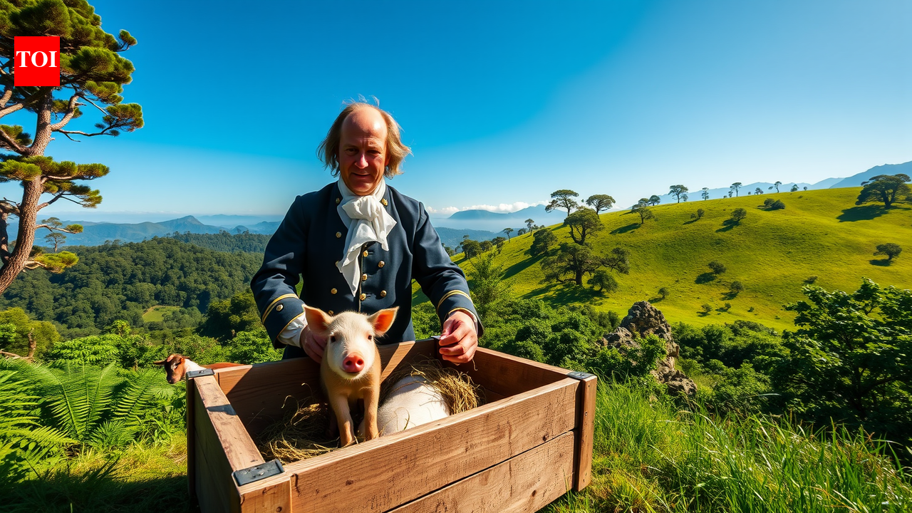 In the 1770s, Captain Cook released pigs and goats in New Zealand to feed future sailors. Their descendants still threaten the country's native forests today