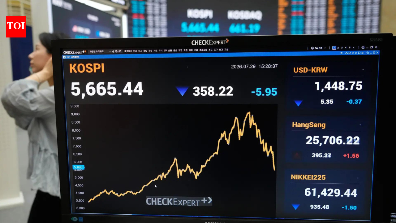 South Korea's Kospi tumbles 6% as SK Hynix slide, AI spending worries trigger chip selloff