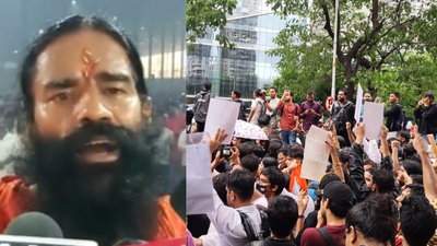 Yoga guru Ramdev slams 'Azadi' slogans against Brahminism, RSS; criticises Gen Z protest at Jantar Mantar