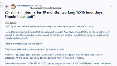 'Worked 16 hours a day, but not a full-time job': 25-year-old's original story sparks controversy