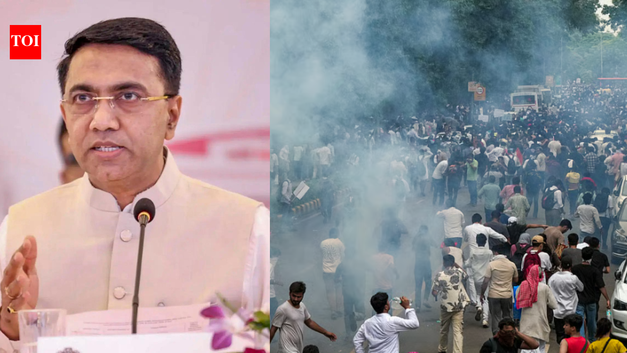 'Sooped to lowest intellectual level': Goa CM Pramod Sawant slams NEET protest, questions Umar Khalid placard
