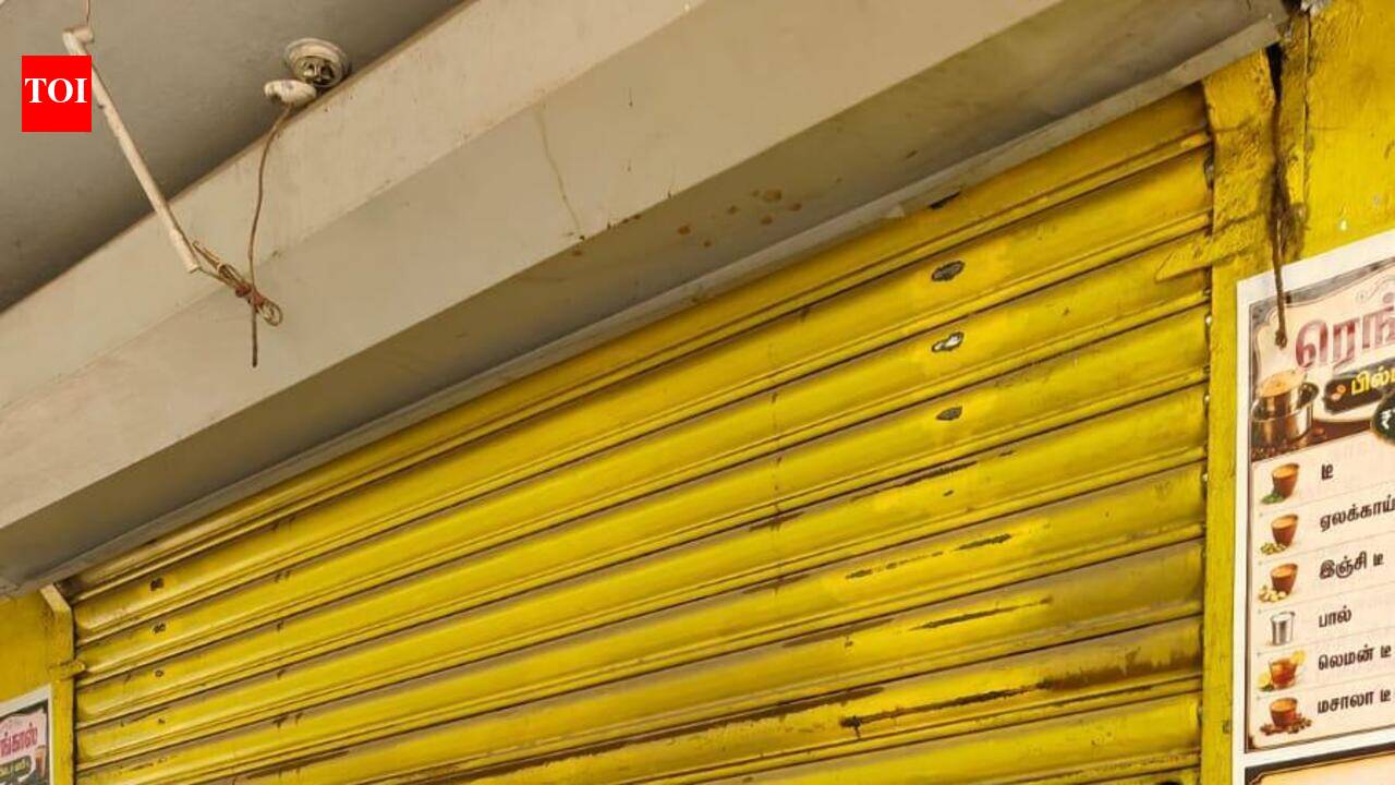Trichy Corporation seals five shops in Chathiram bus stand over non-payment of rent