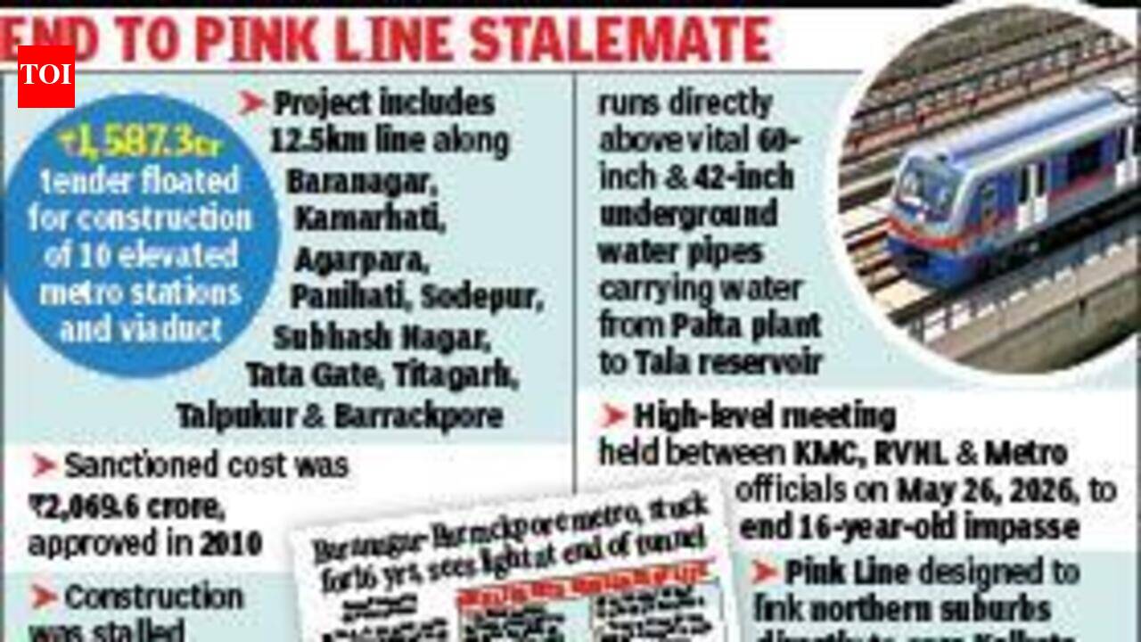 Barrackpore metro a step closer to reality, tender floated for 10 stations, viaduct