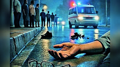 Two killed after speeding car rams motorcycle