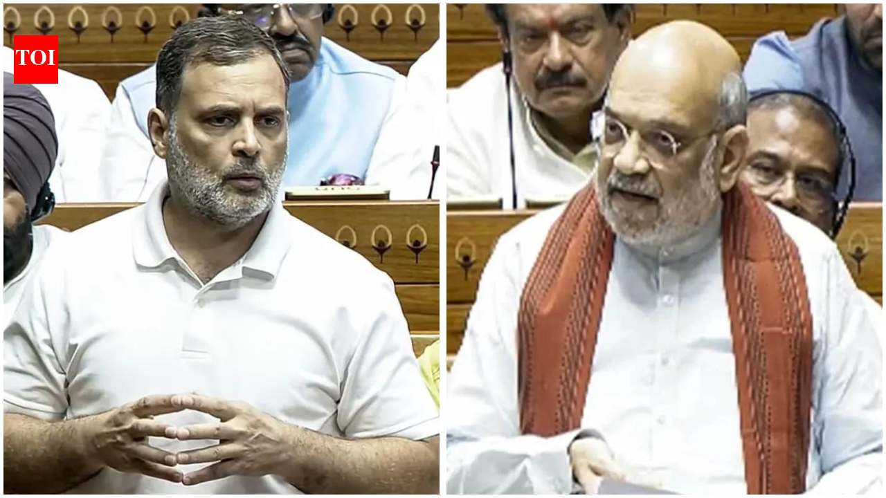 'Not going to let him get away': Rahul Gandhi targets Amit Shah over police action on NEET protesters; BJP says 'prove it or apologise'