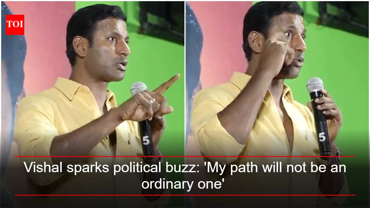 Vishal sparks political buzz: 'My path will not be an ordinary one,' says 'Magudam' star