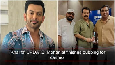 'Khalifa' UPDATE: Mohanlal finishes dubbing for cameo in Prithviraj Sukumaran and Vysakh's actioner