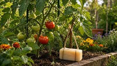Why some gardeners place bars of soap near tomato plants, and whether this unusual trick really keeps pests away