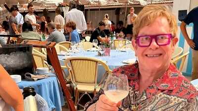 Elton John celebrates 36 years of sobriety: 'Raising a glass of 0% to life. Thank you every day'