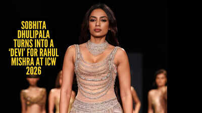 Sobhita Dhulipala turns into a ‘Devi’ for Rahul Mishra at ICW 2026, complete with a dramatic live transformation