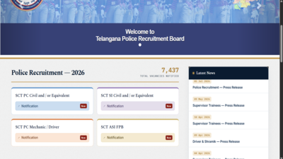 TSLPRB Recruitment 2026: Notification of 7,437 Posts of SI, Constable, ASI; check the details