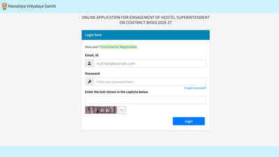 NVS Recruitment 2026: Apply online for teaching and non-teaching vacancies in Jawahar Navodaya Vidyalayas
