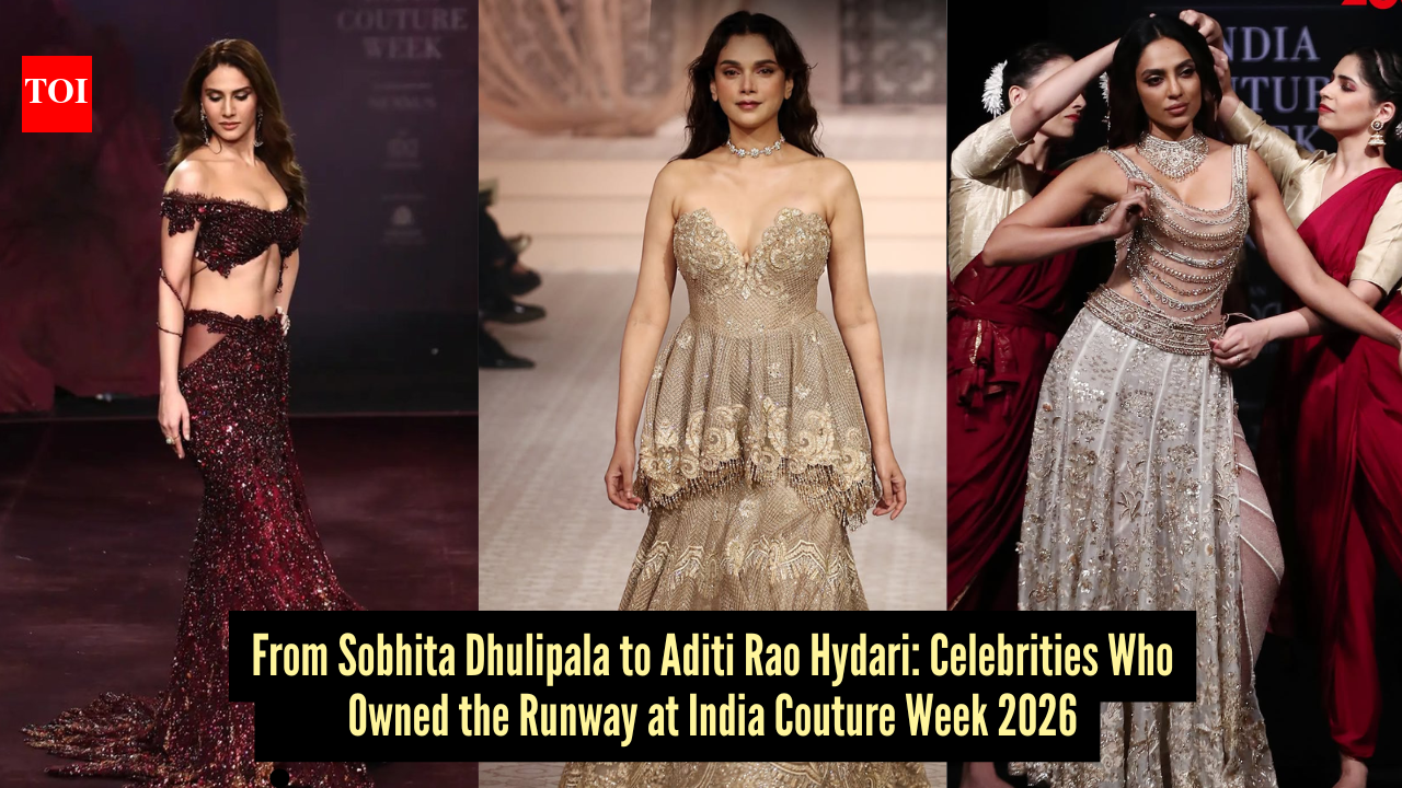 Sobhita Dhulipala to Aditi Rao Hydari: Celebrity Showstoppers who lit up India Couture Week