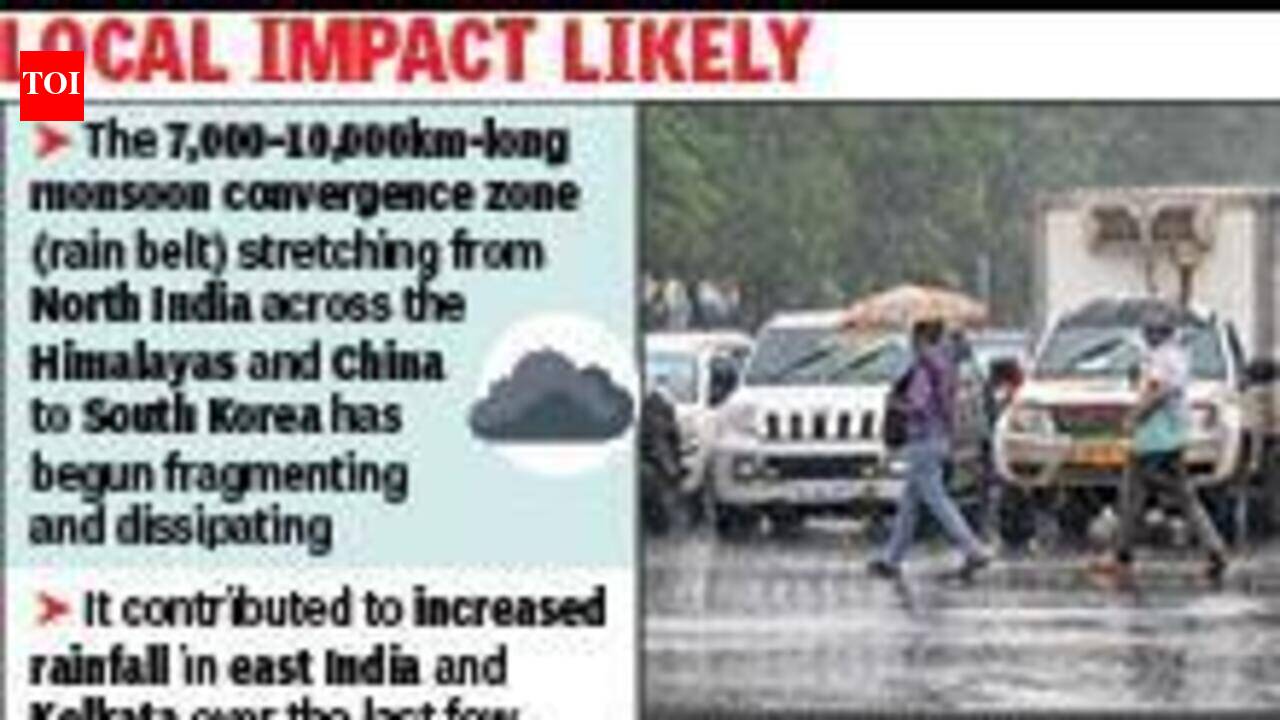 10k-km cloud band starts dispersing, Kolkata to get sporadic rain this week