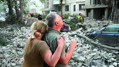 Russian strikes across Ukraine kill 10; missiles hit Poland too