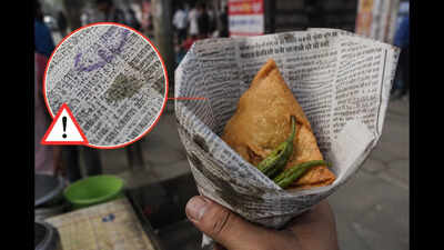 The hidden health risk of eating food wrapped in newspaper