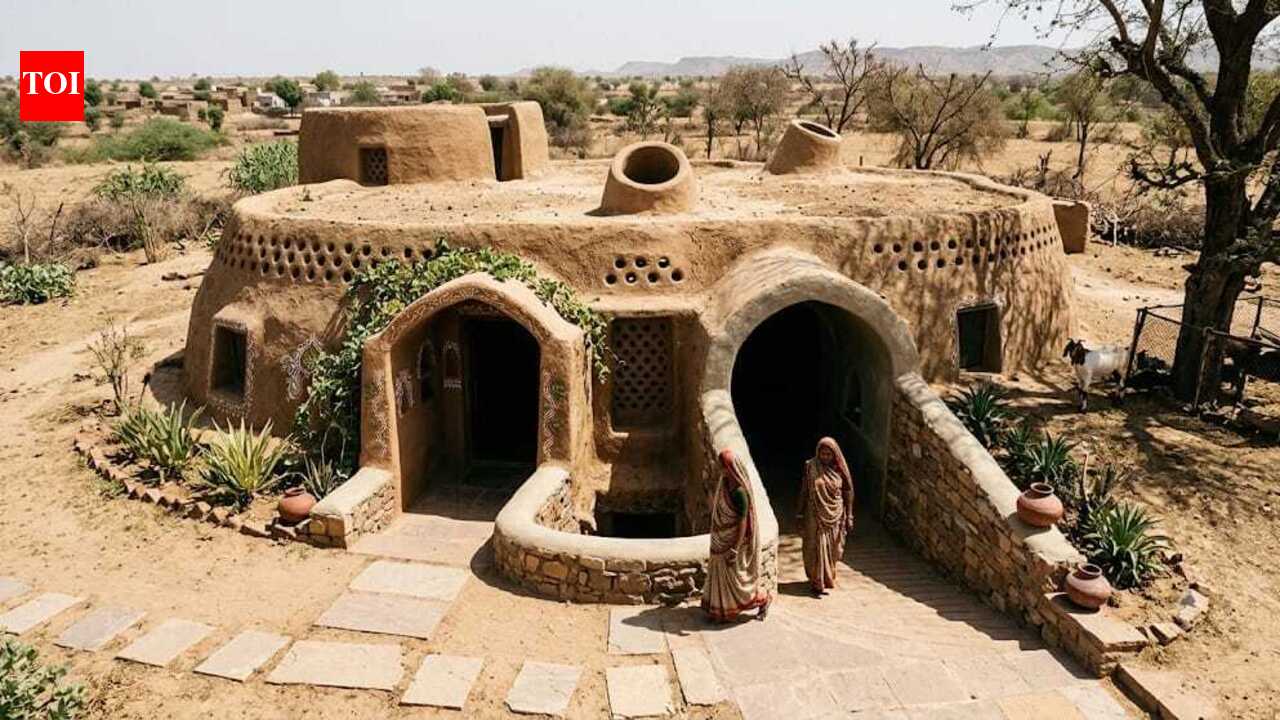 This Indian home stays cool without air conditioning by copying how ants redesign their underground homes to survive extreme heat
