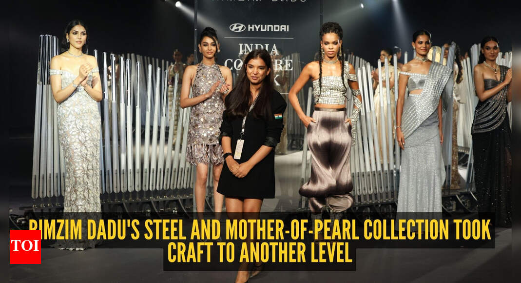 Rimzim Dadu made steel look soft and mother-of-pearl look edgy at India Couture Week