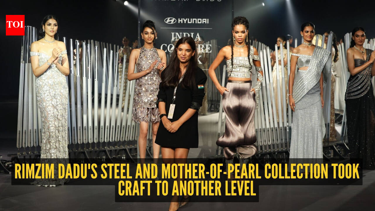 Rimzim Dadu made steel look soft and mother-of-pearl look edgy at India Couture Week