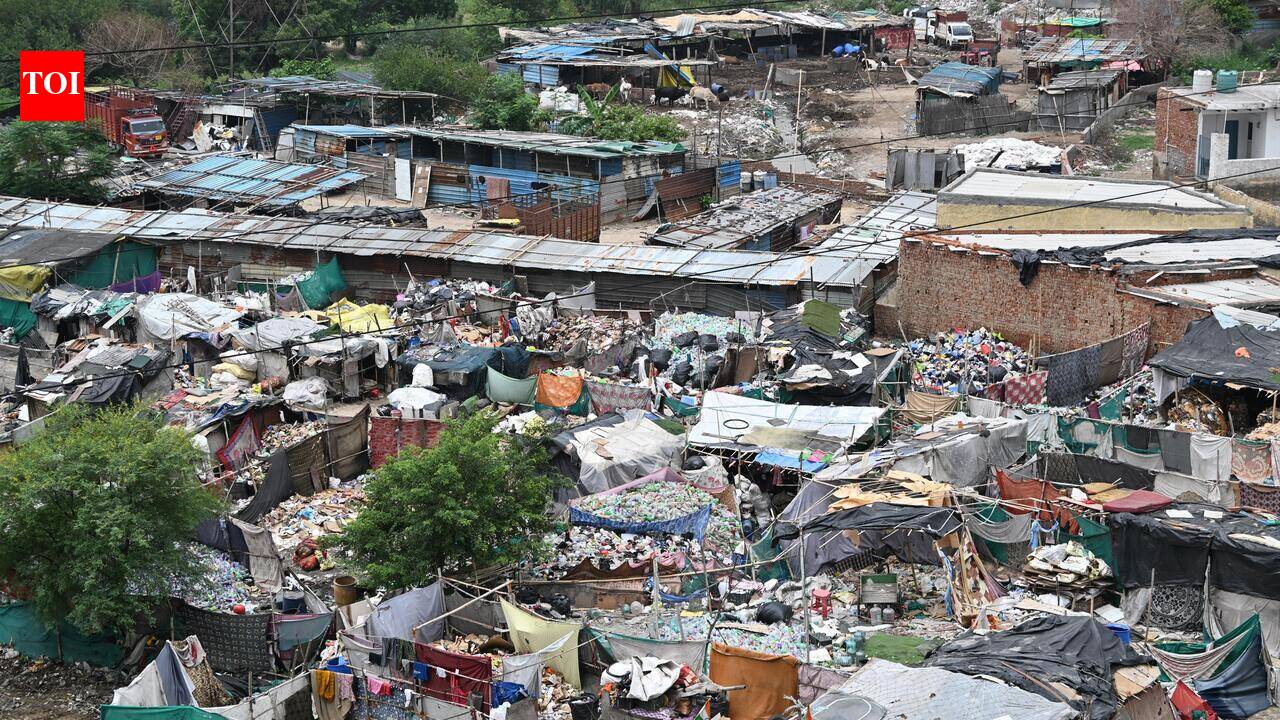 Slums, scrapyards, shops: 1km green belt in Noida sees full takeover by squatters