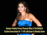 Ananya Panday's peacock blue Gauri & Nainika gown is the luxe fashion moment everyone will remember