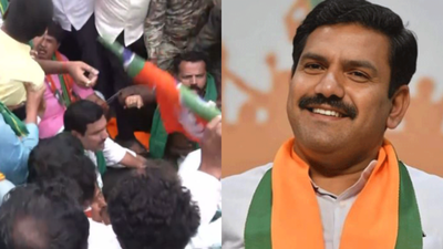 Cauvery water dispute: Karnataka BJP chief BY Vijayendra detained during  protest near KRS dam