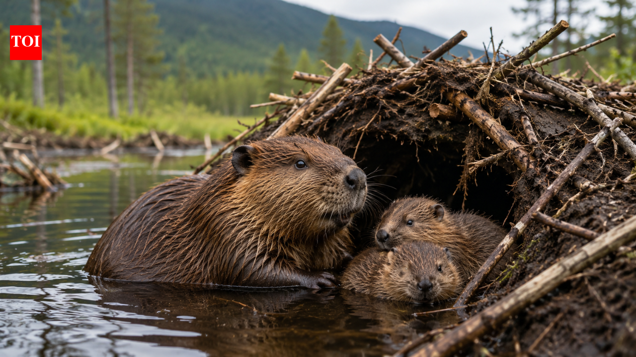 First baby beavers born in Scotland's Glen Affric after 400 years mark a  major rewilding milestone | - The Times of India