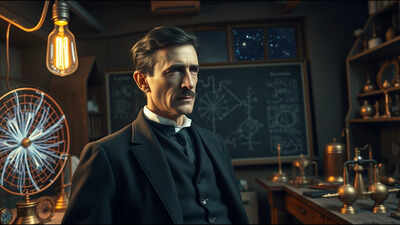 Quote of the day by Nikola Tesla: "The present is theirs; the future, for which I really worked, is mine"