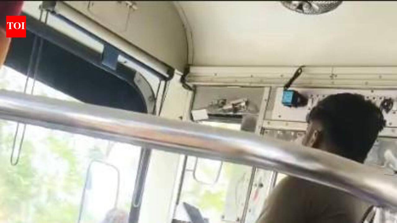 APSRTC driver removed for using mobile while driving