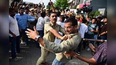 Twin protests at Raj University intensify demand for student union polls