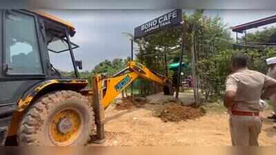 Illegal cafes, cottages built in protected forest along Leopard Trail in Aravalis razed