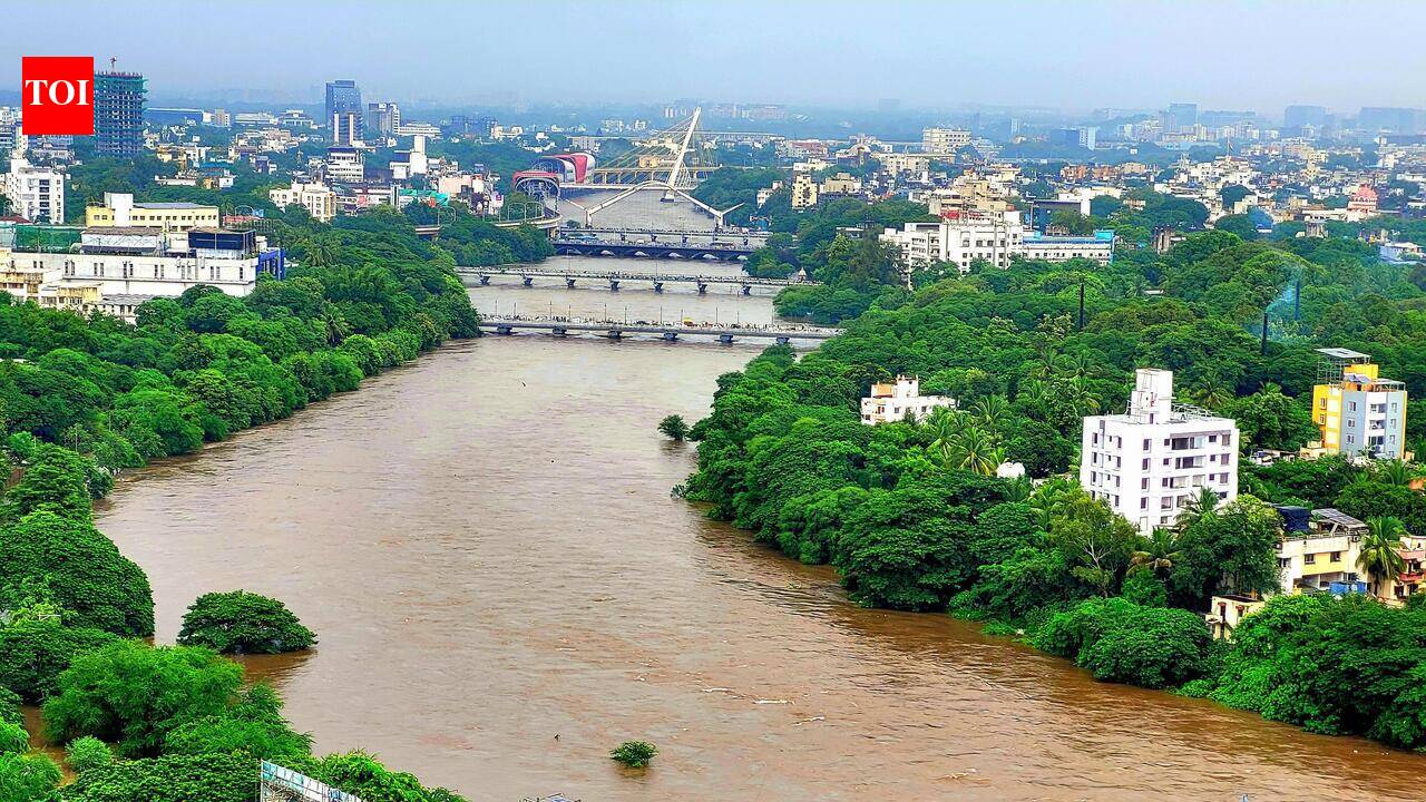 Rivers in Pune & Pimpri Chinchwad swell as discharges from major dams pushed up amid steady heavy rainfall
