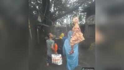 Heavy rain triggers flood-like situation in city