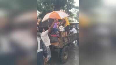 Heavy rain triggers flood-like situation in city