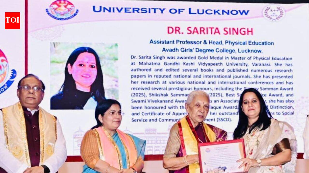 Sarita Singh honoured at LU convocation