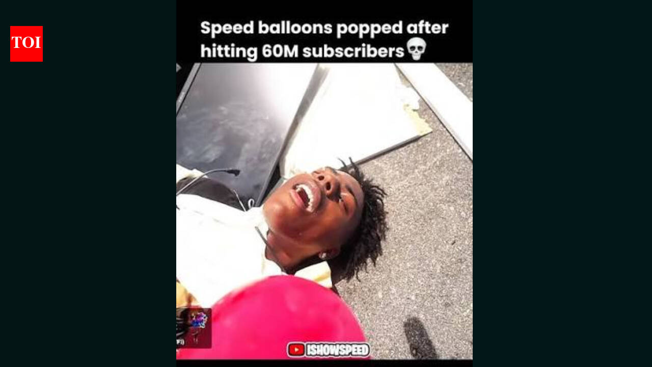 IShowSpeed's 60 million celebration goes horribly wrong as he crashes during balloon stunt