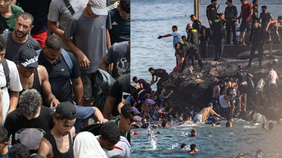 'Go that way': Migrants say Moroccan authorities directed them towards Spain's Ceuta