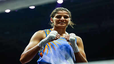 CWG 2026: World champion Jaismine Lamboria beats Michaela Walsh to win Women's 57kg Boxing Gold
