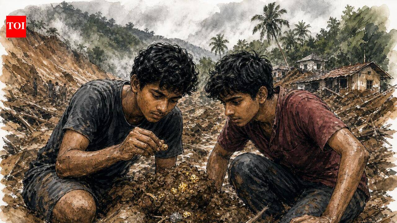 Students find gold at landslide site, return to authorities